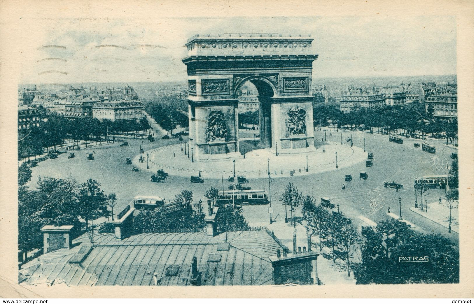 Paris Cpa 75 Arc De Triomphe Place De L' Etoile Lot 6 Cartes écrites Voir Verso - Arc De Triomphe