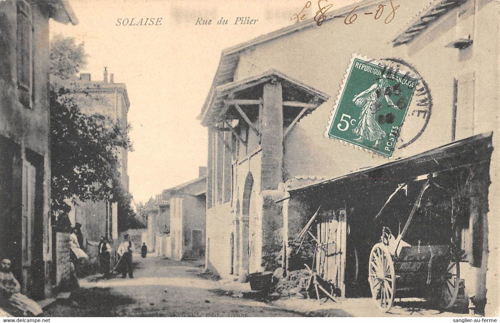 CPA 38 SOLAISE RUE DU PILIER - Other & Unclassified