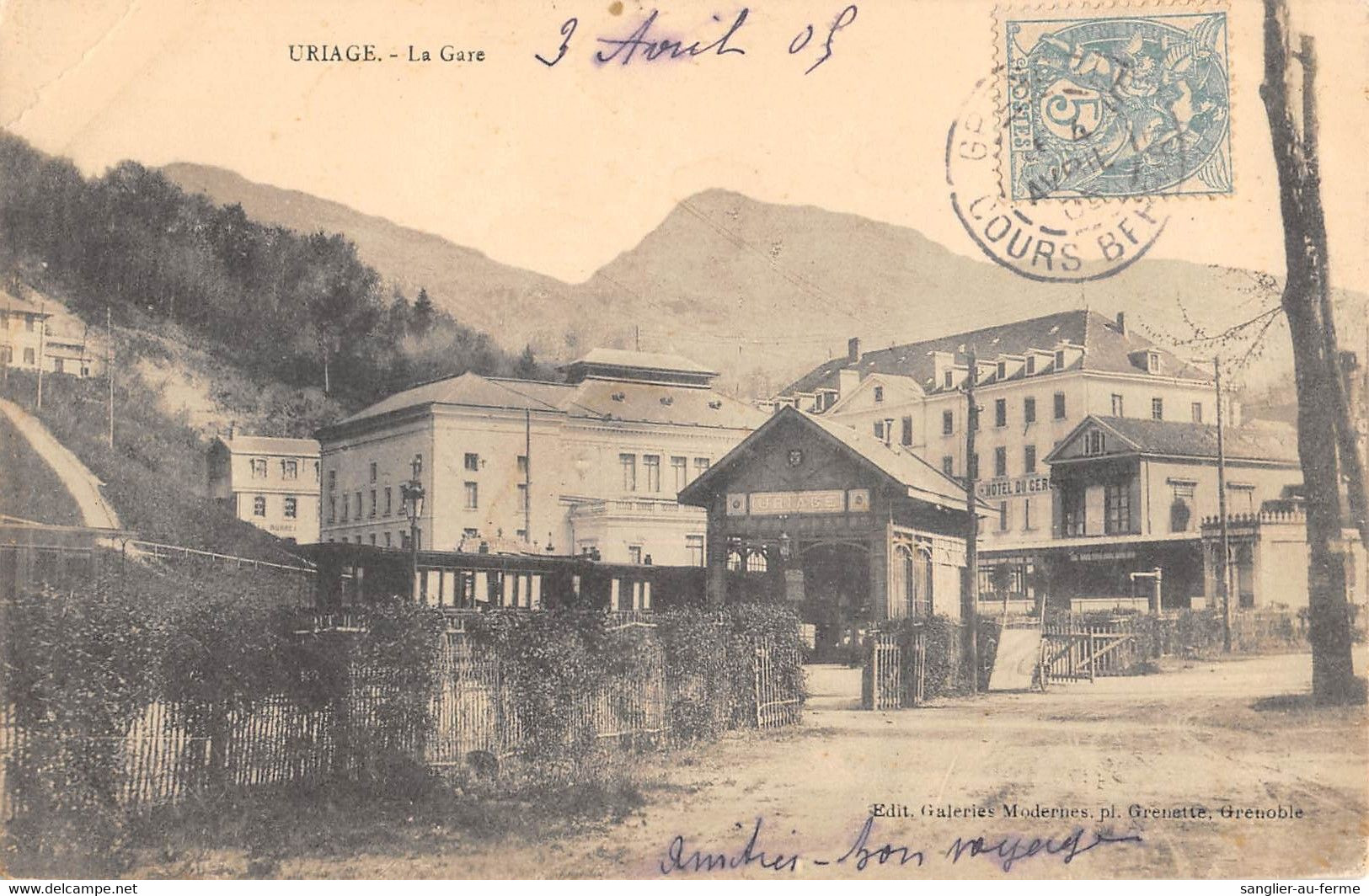 CPA 38 URIAGE LA GARE - Other & Unclassified