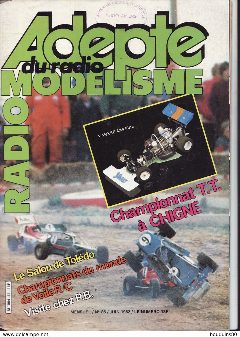 ADEPTE DU RADIO MODELISME N°85 Juin 1982 - Modellismo