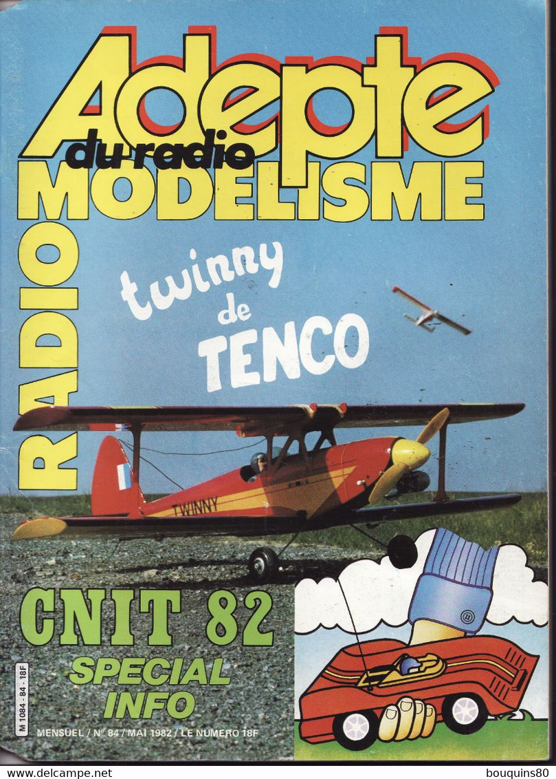 ADEPTE DU RADIO MODELISME N°84 Mai 1982 - Modelbouw