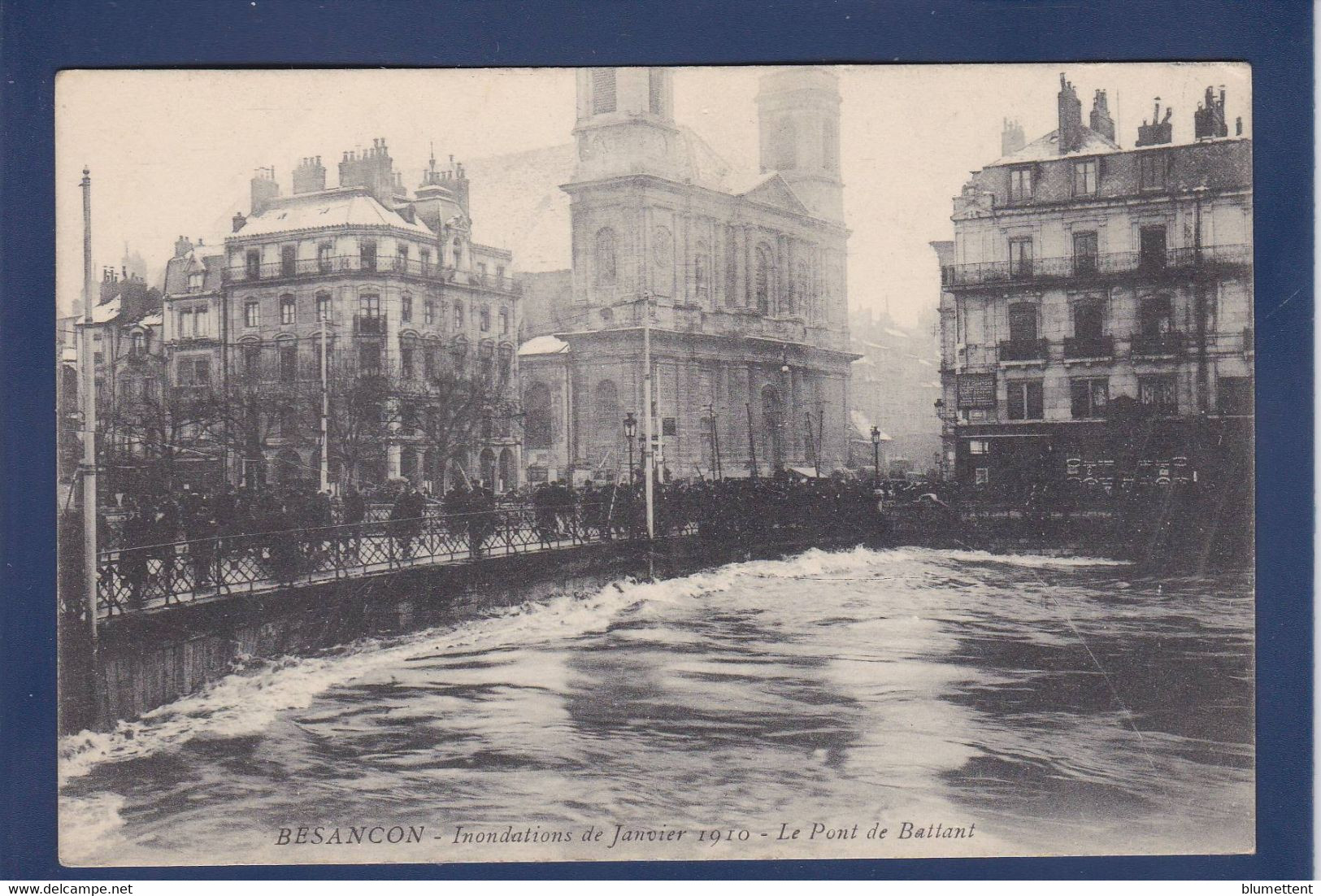 CPA [25] Doubs > Besancon Inondations 1910 écrite - Besancon