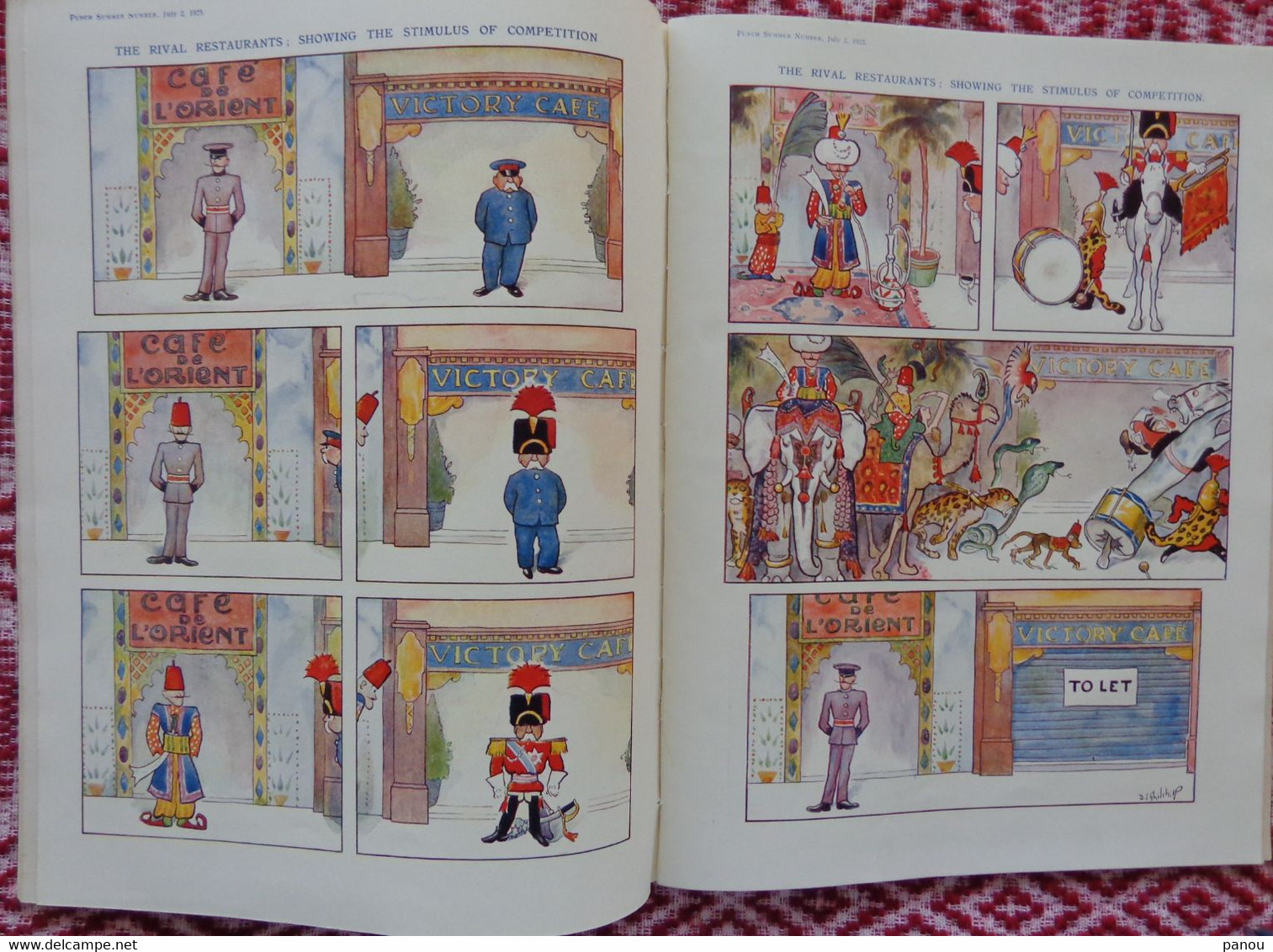 Punch, Or The London Charivari Vol. CLXIV- 1923. Only SUMMER NUMBER  - Magazine, Cartoons COLORED COLOURED - Other & Unclassified