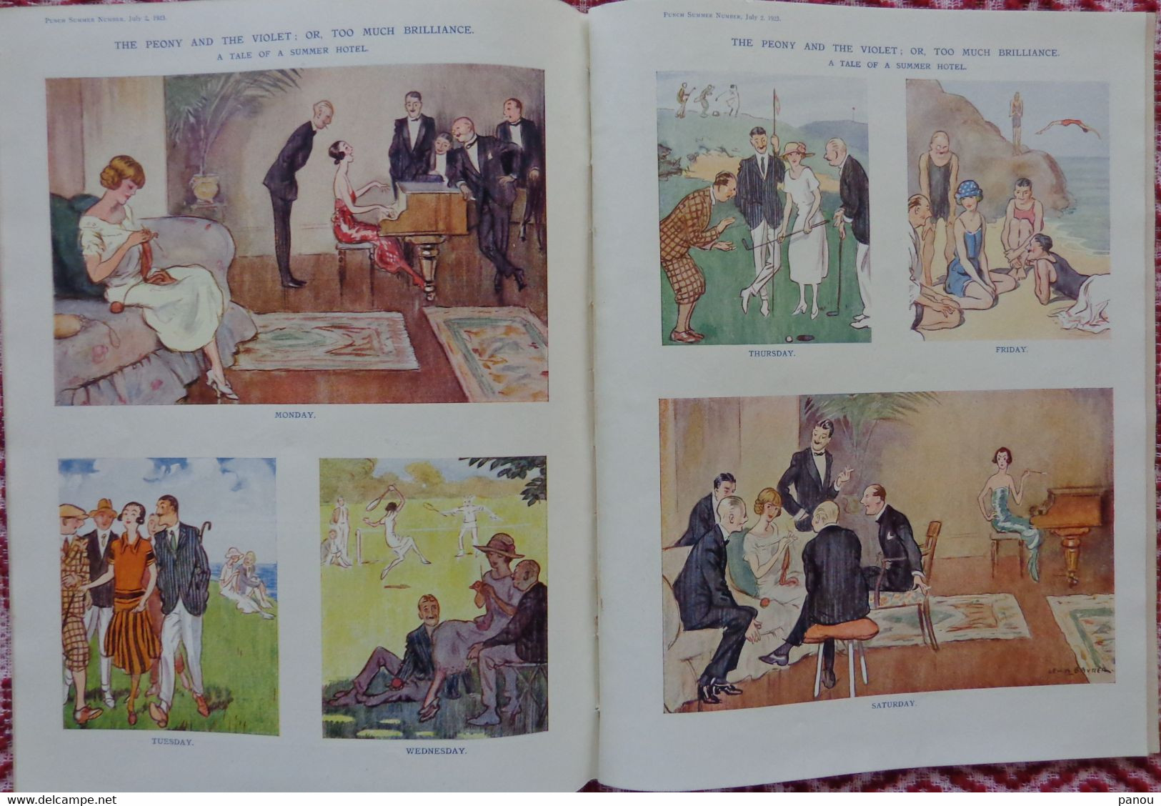 Punch, Or The London Charivari Vol. CLXIV- 1923. Only SUMMER NUMBER  - Magazine, Cartoons COLORED COLOURED - Other & Unclassified