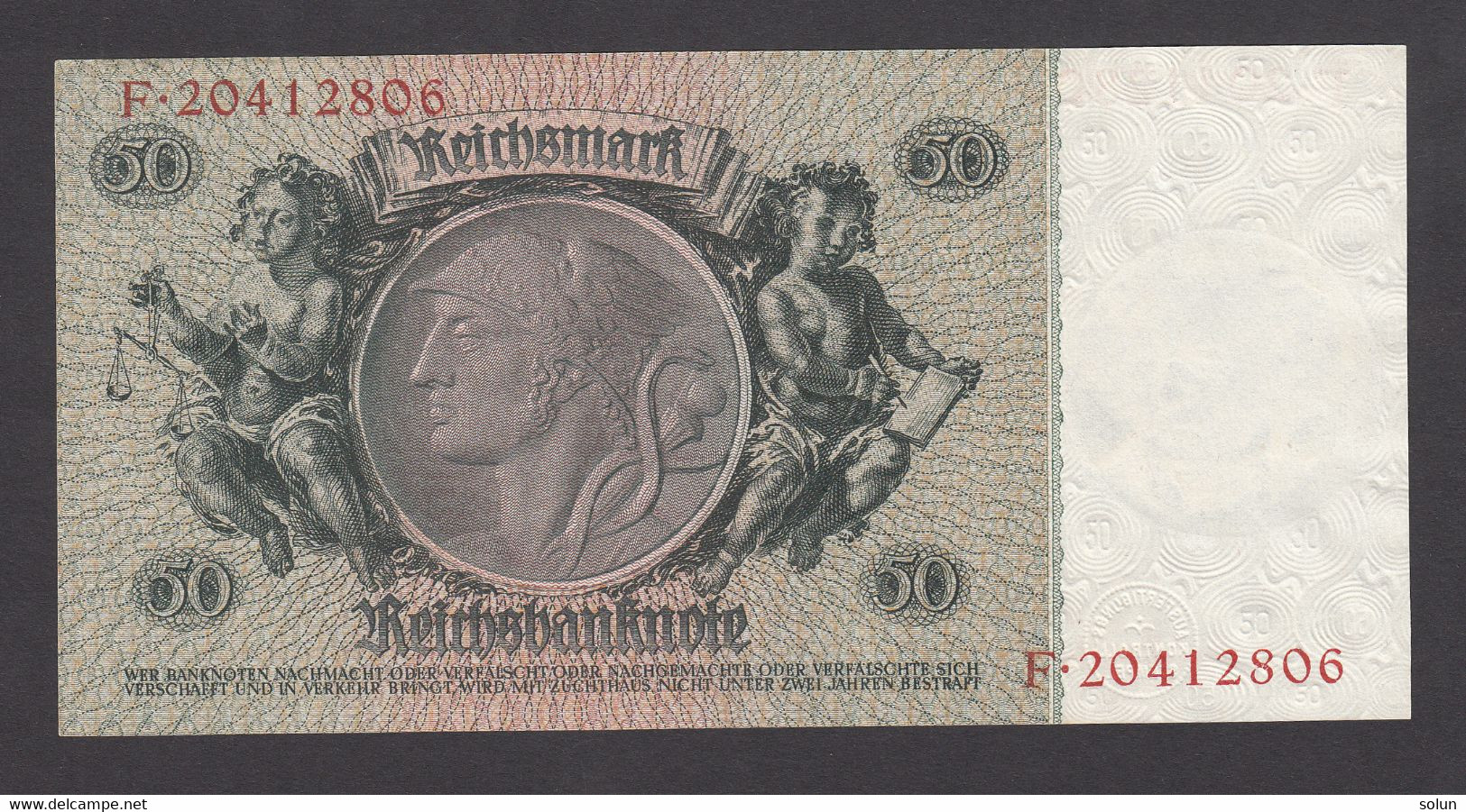 50 REICHSMARK 1933 GERMANY BANKNOTE - 50 Reichsmark