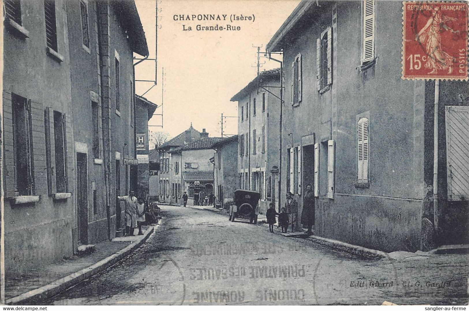 CPA 38 CHAPONNAY LA GRANDE RUE - Other & Unclassified