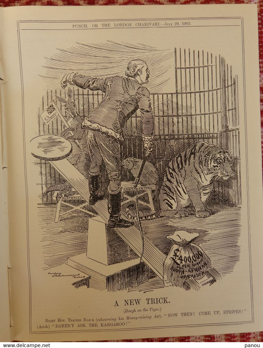 Punch, Or The London Charivari Vol. CXXV- JULY 29, 1903 - Magazine 18 Pages, Cartoons - Altri & Non Classificati