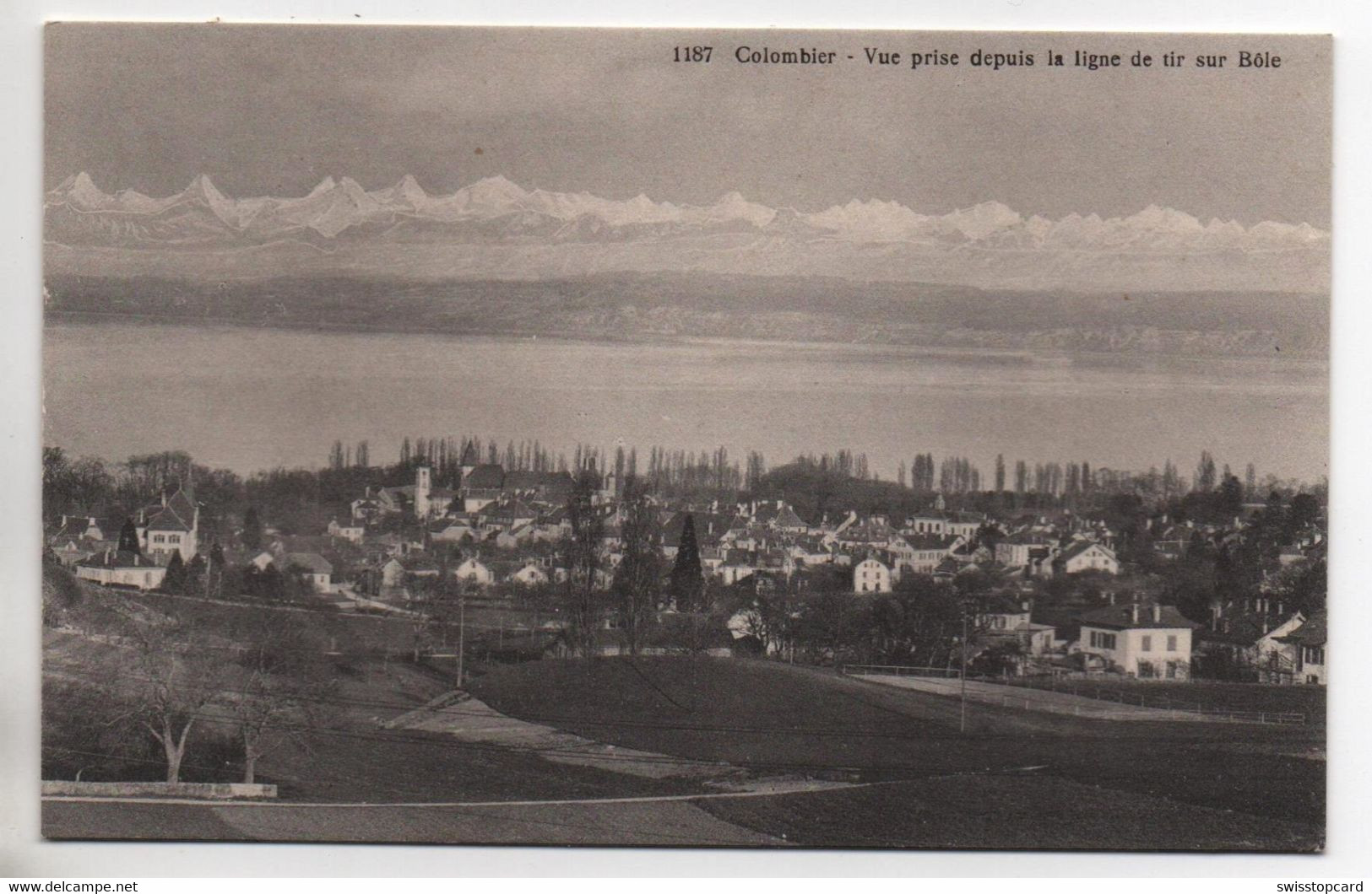 COLOMBIER Vue Prise Depuis La Ligne De Tir Sur Bôle - Bôle