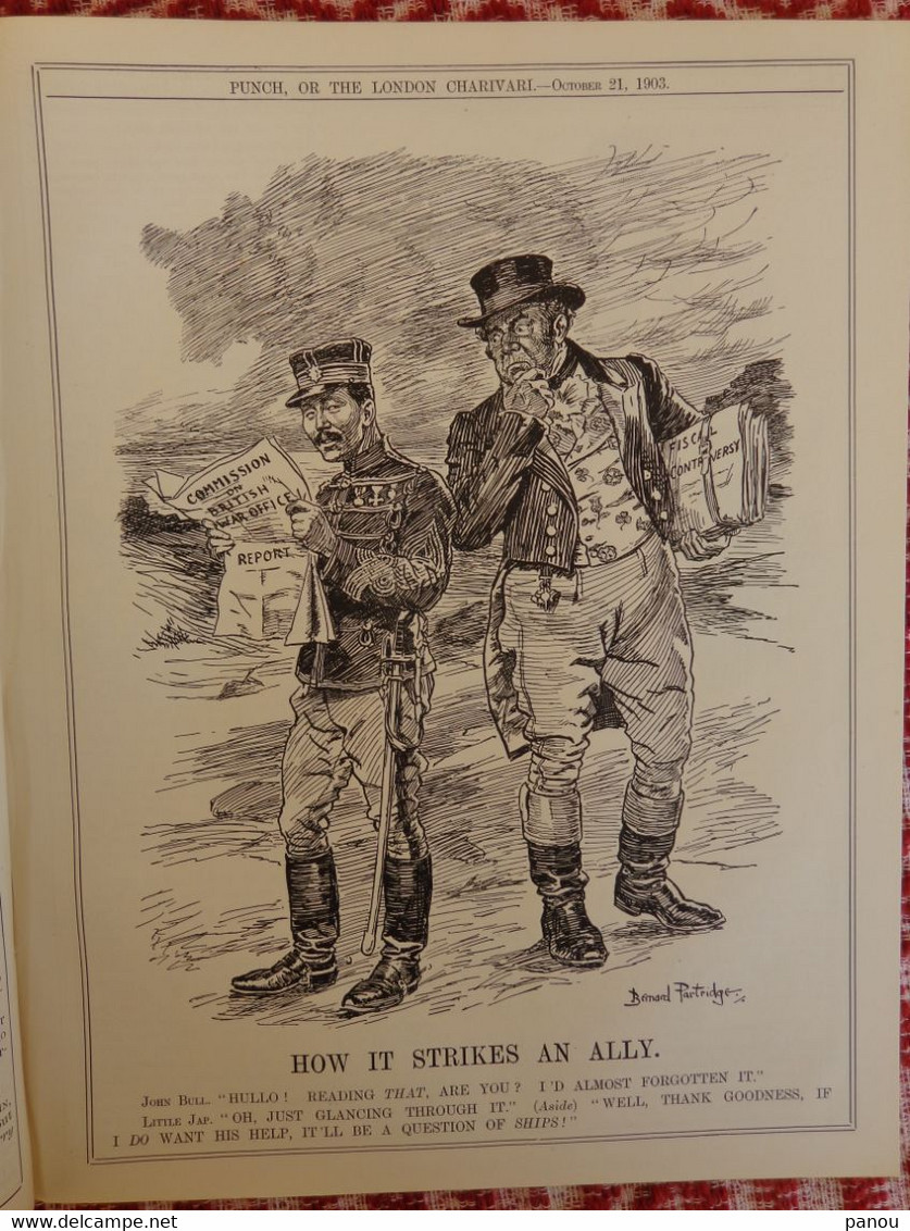 Punch, Or The London Charivari Vol. CXXV- OCTOBER 21, 1903 - Magazine 18 Pages, Cartoons JAPAN - Otros & Sin Clasificación