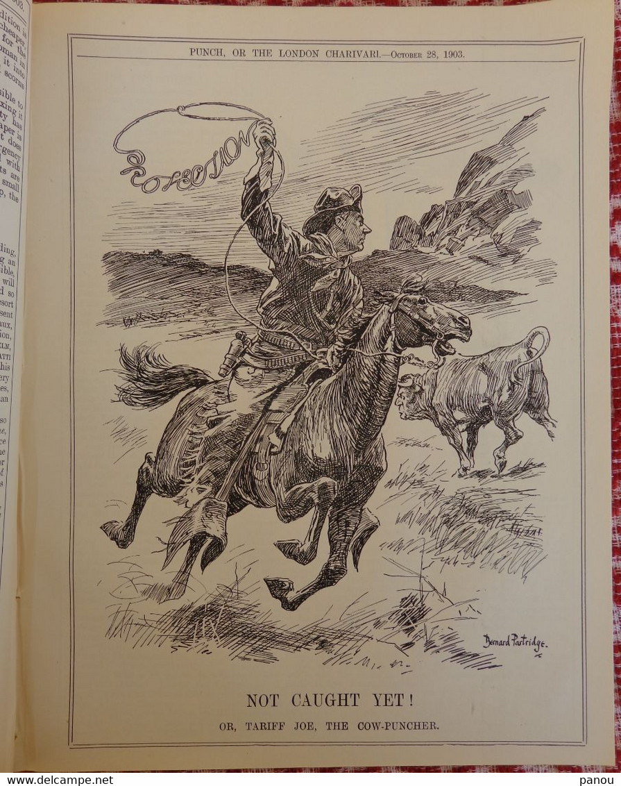 Punch, Or The London Charivari Vol. CXXV- OCTOBER 28, 1903 - Magazine 18 Pages, Cartoons ALASKA - Altri & Non Classificati