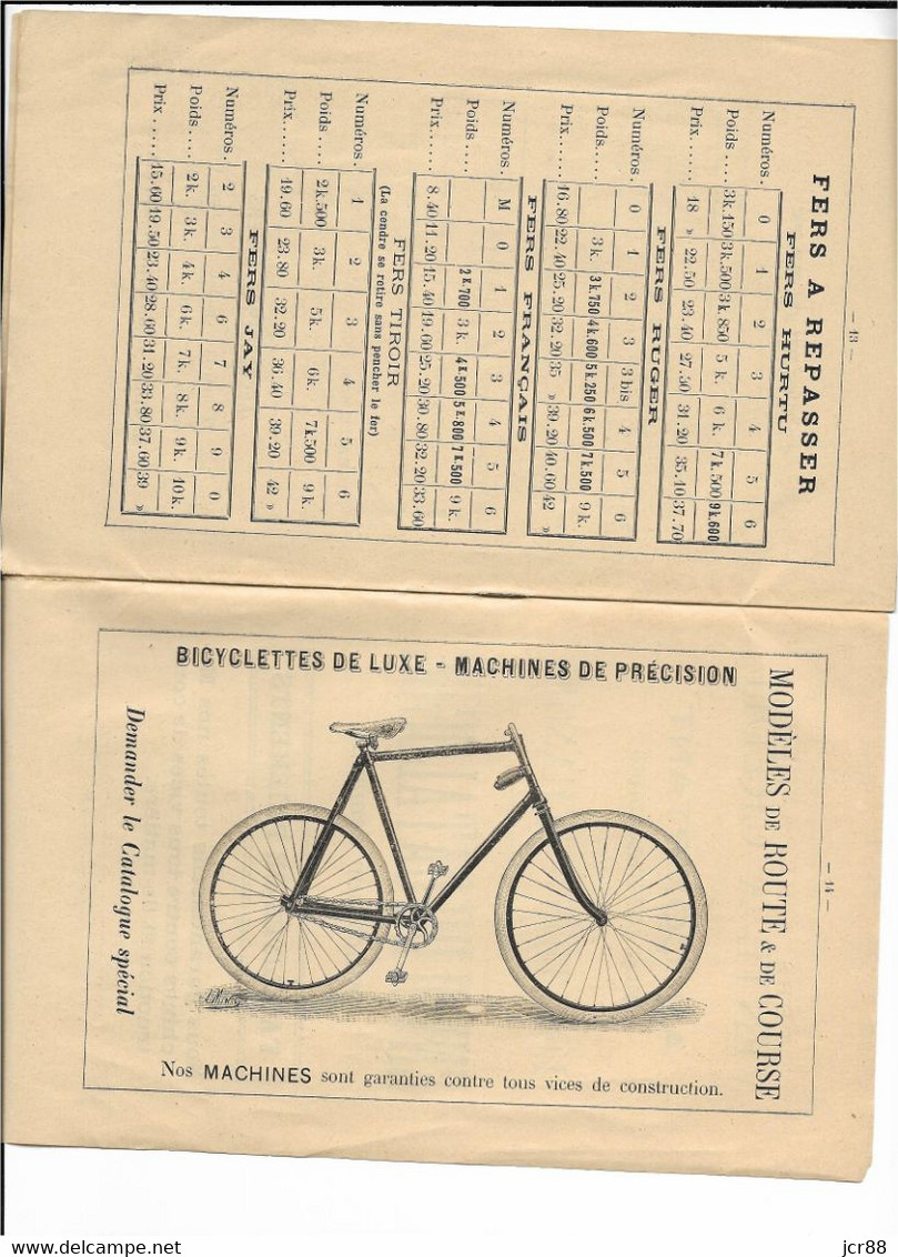 88 - Vosges - Val D'Ajol - Eugéne Colle - Bicyclettes De Luxes Modéle De Route Et De Course - Programas