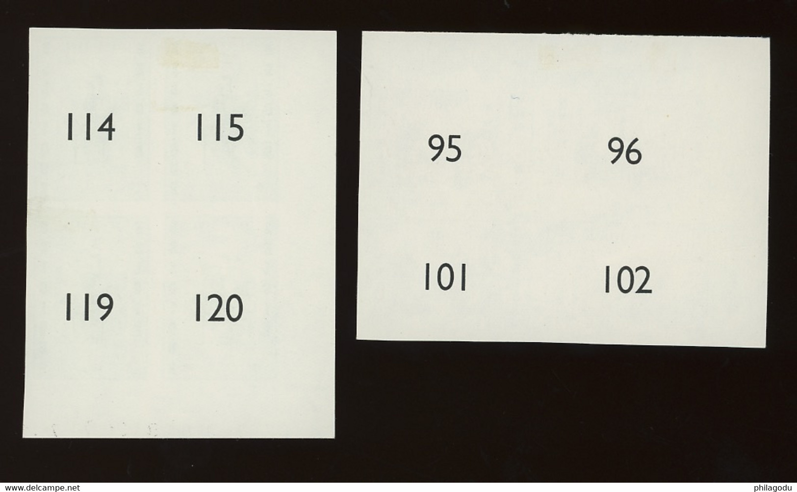 1957.  Yv.1020-1021.  Leopold Ier.    Only 25 Blocks Of 4 Exist. - 1941-1960