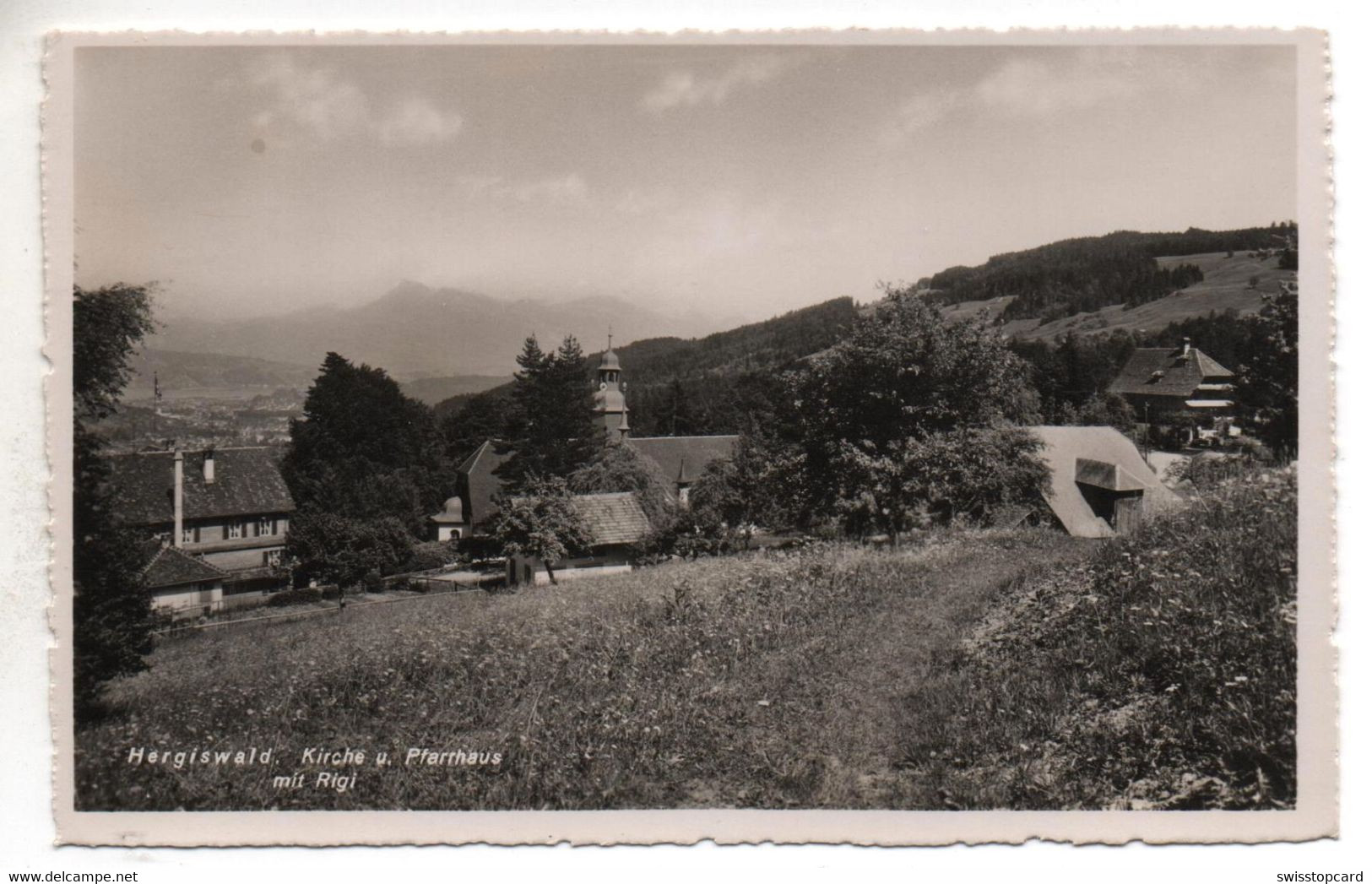 KRIENS Hergiswald Kirche U. Pfarrhaus Mit Rigi - Kriens