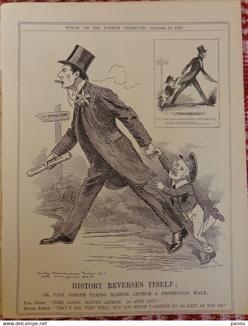 Punch, Or The London Charivari Vol. CXXV- DECEMBER 16, 1903 - Magazine 18 Pages, Cartoons TRANSVAAL CHINA - Autres & Non Classés