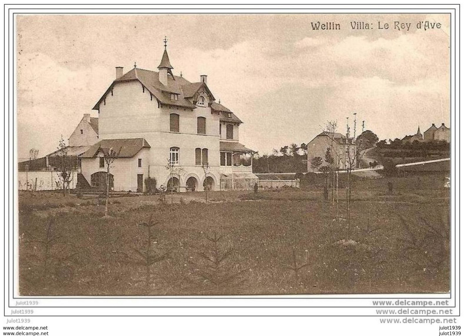 WELLIN ..--  Villa , Le Ry D' AVE .     1912 Vers SAINT - GILLES ( Melle E. GUAISNET ) . Voir Verso . - Wellin