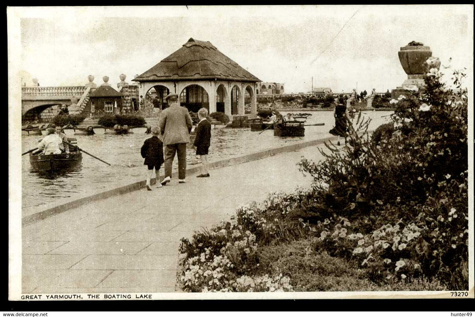 Great Yarmouth The Boating Lake Photochrom Bis - Great Yarmouth