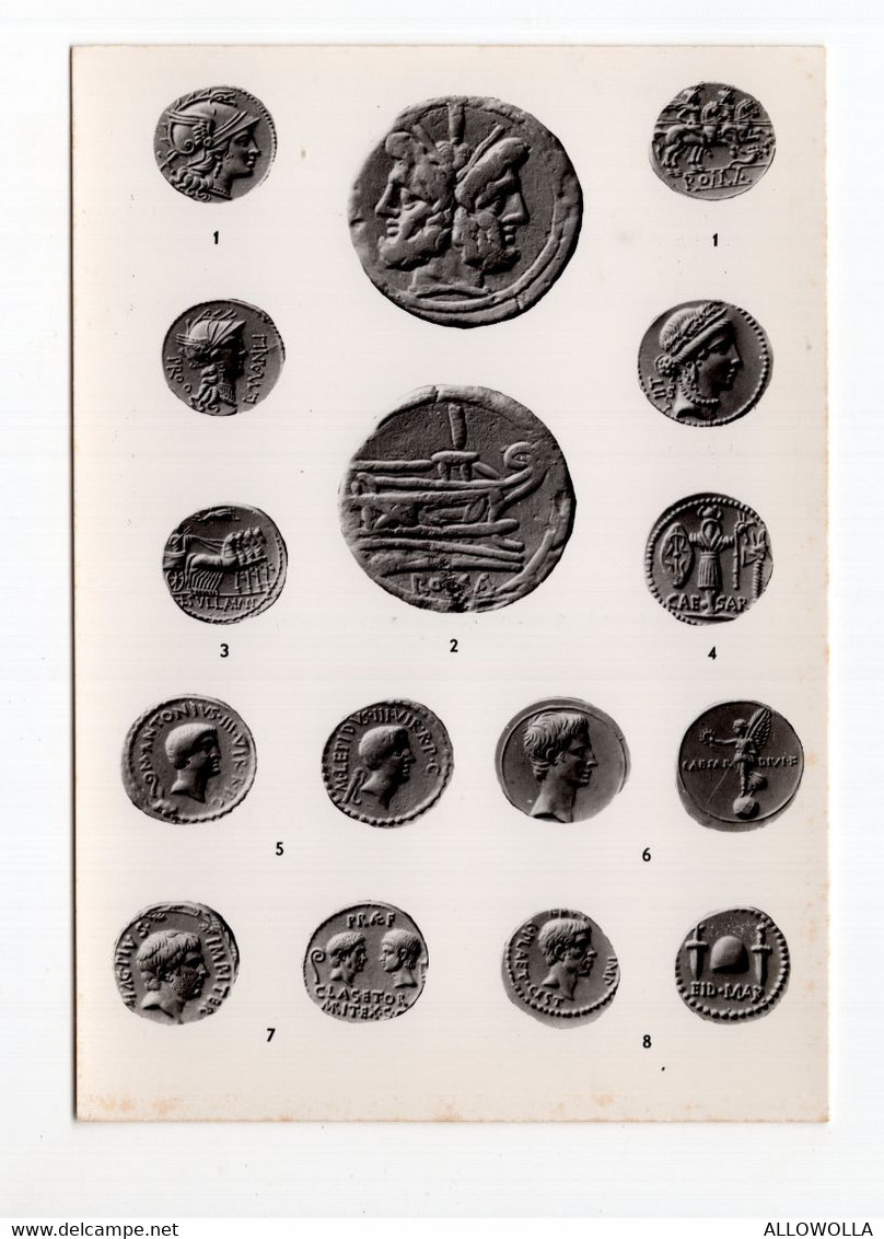 16266 " THE BRITISH MUSEUM-ROMAN REPUBLICAN COINS " -VERA FOTO-CART.POST. NON SPED. - Monnaies (représentations)