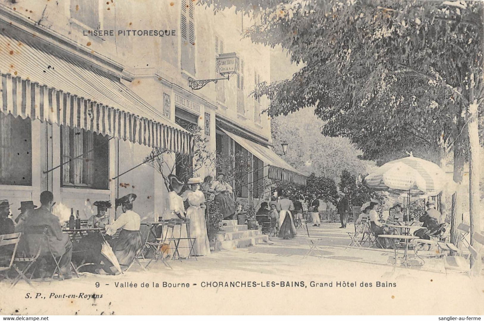 CPA 38 VALLEE DE LA BOURNE CHORANCHES LES BAINS GRAND HOTEL DES BAINS - Other & Unclassified