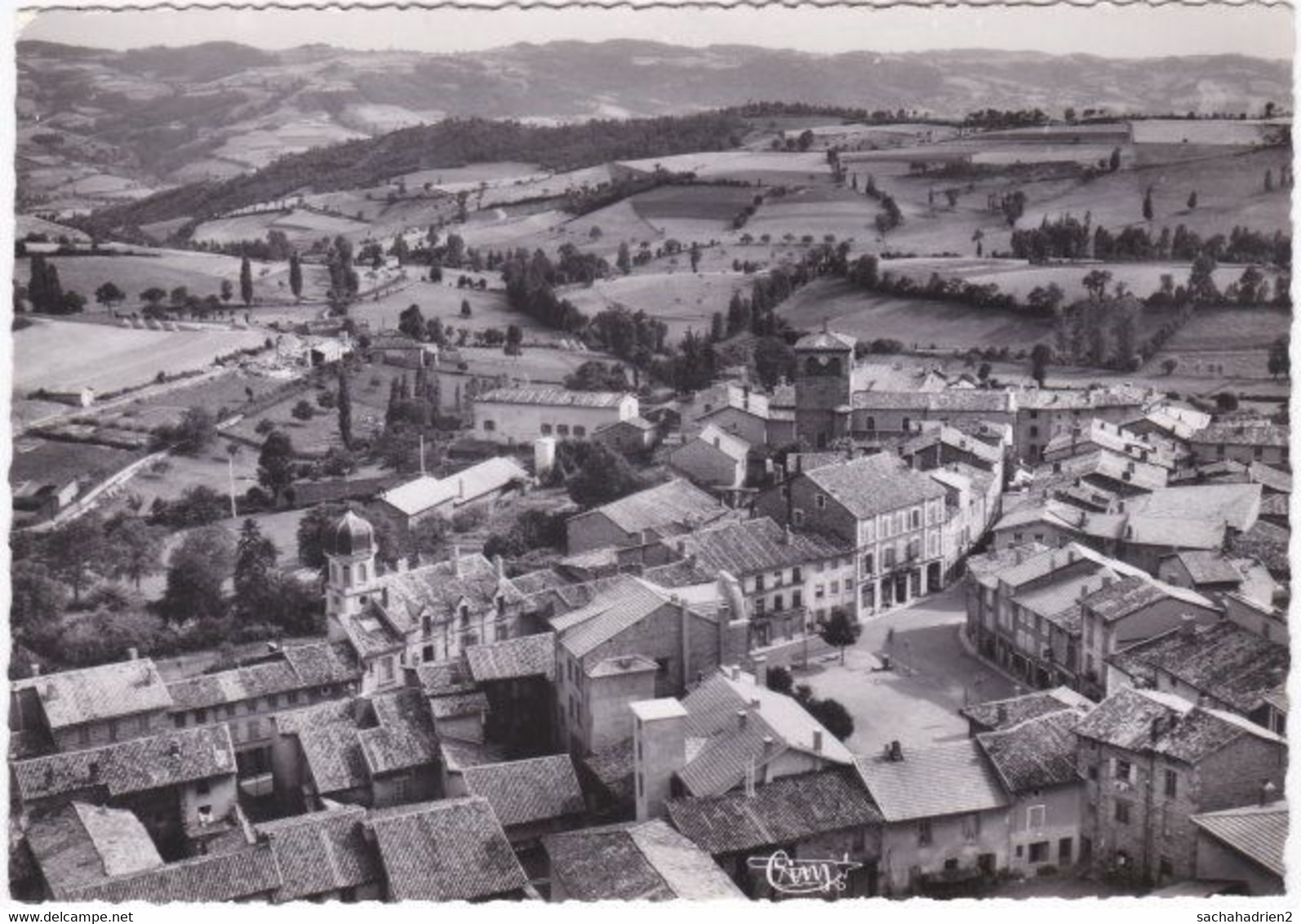 69. Gf. ST-LAURENT-DE-CHAMOUSSET. Vue Générale Aérienne. 427-50 - Saint-Laurent-de-Chamousset