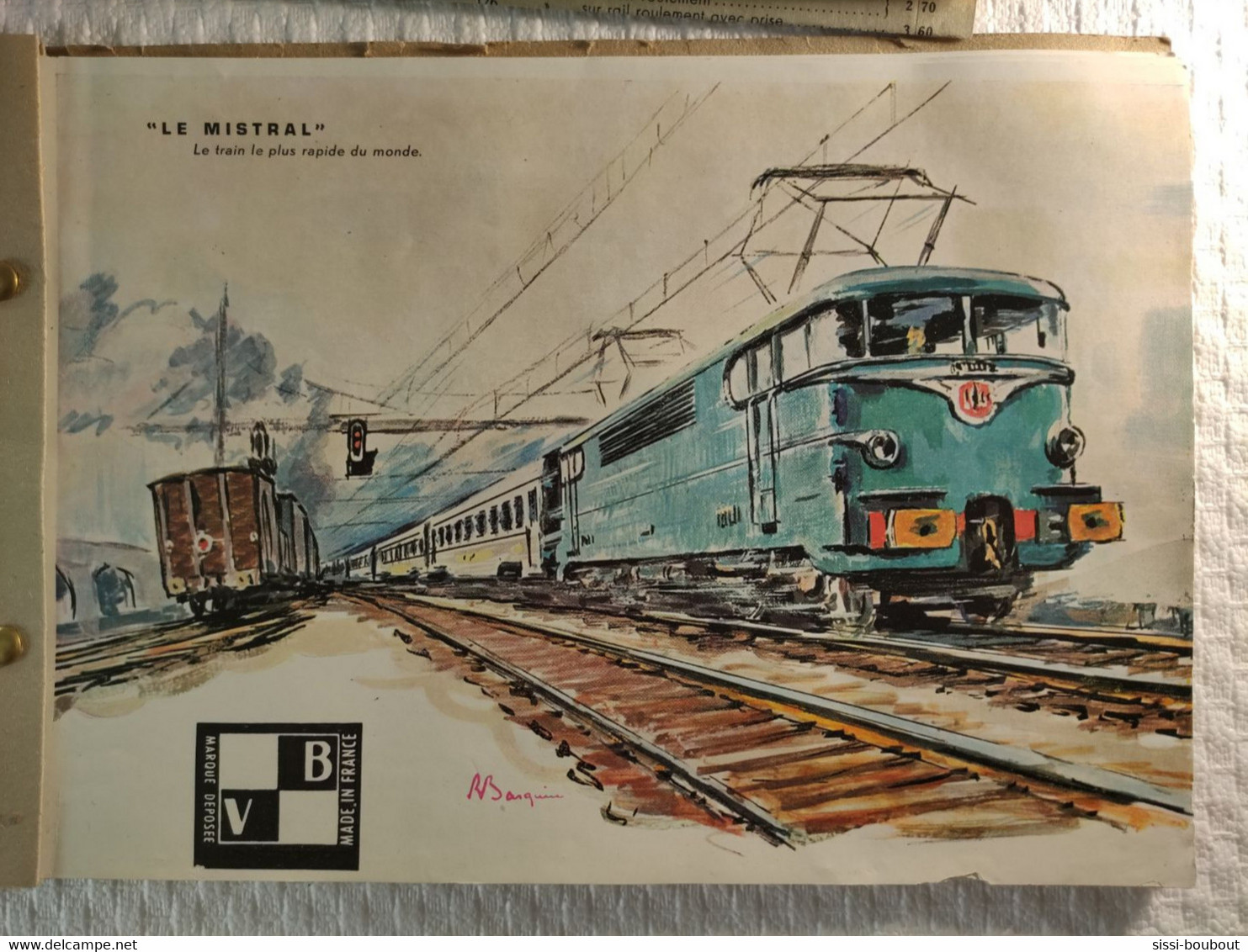 Catalogue De 1960 - "Chemins De Fer Electriques Miniature - VB" -  ECARTEMENT HO - SNCF - Trains, Locomotives Etc... - Sonstige & Ohne Zuordnung