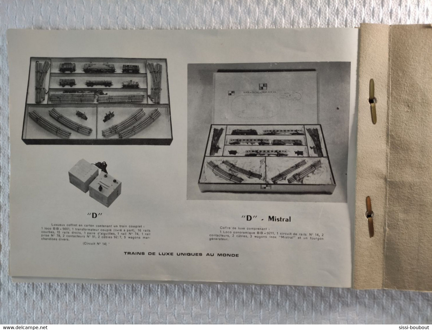 Catalogue de 1960 - "Chemins de Fer Electriques Miniature - VB" -  ECARTEMENT HO - SNCF - Trains, locomotives etc...