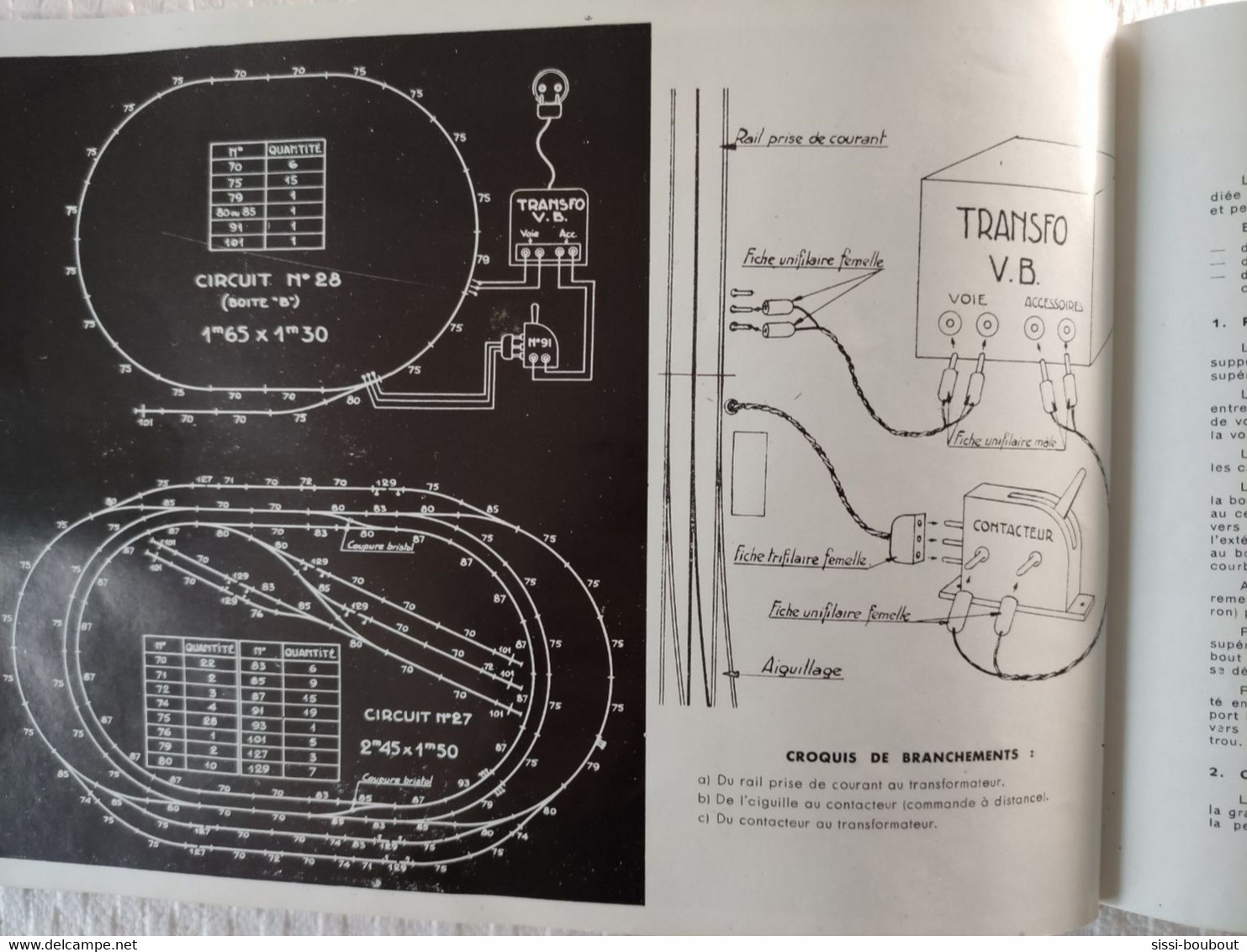 Catalogue de 1960 - "Chemins de Fer Electriques Miniature - VB" -  ECARTEMENT HO - SNCF - Trains, locomotives etc...