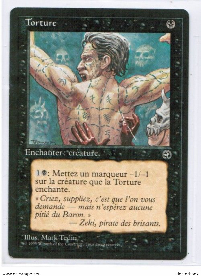 MAGIC The GATHERING  "Torture (2)"---HOMELANDS (MTG--152-7) - Otros & Sin Clasificación