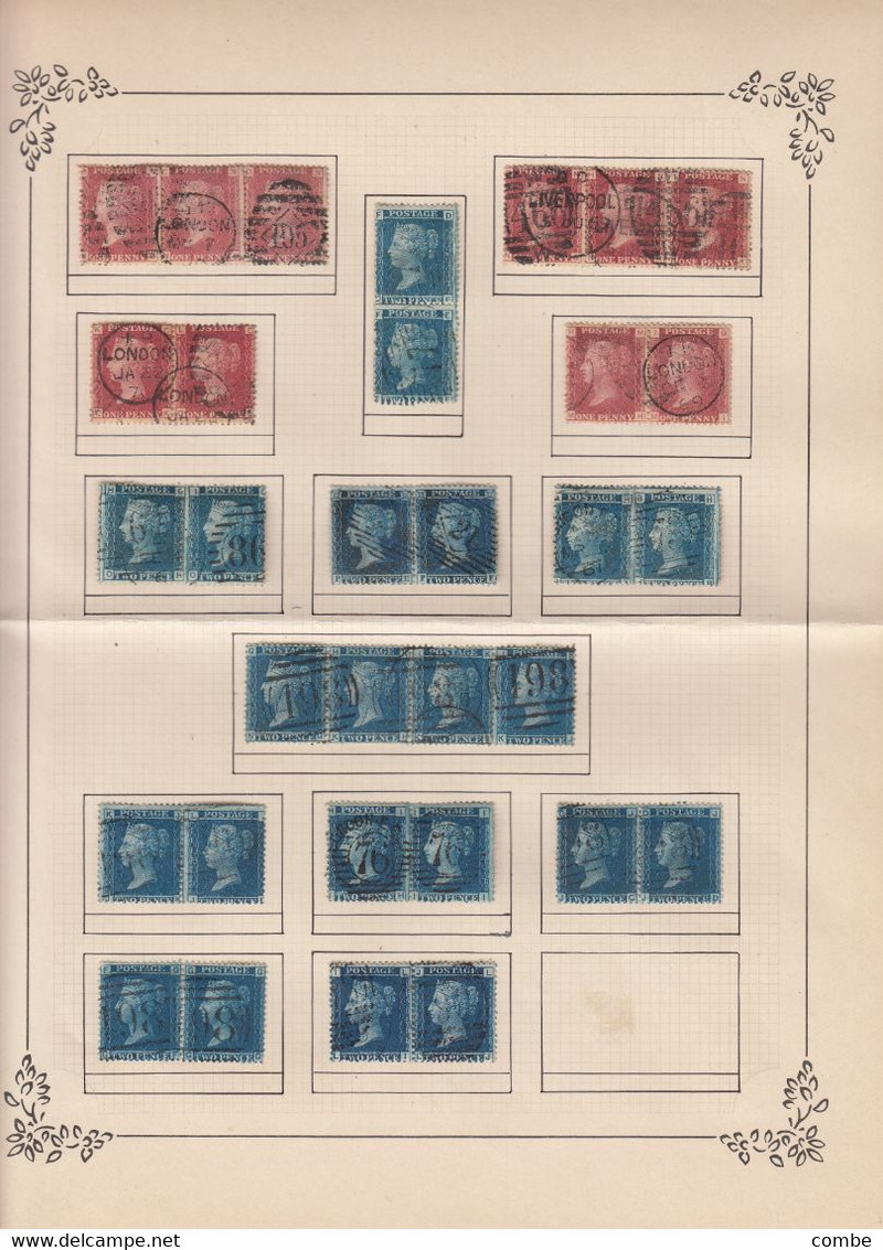 COLLECTION DE TIMBRES VICTORIA. 1 P , 2p. PAIRE. BANDE. PAIR. STRIP X 4 / 6000 - Ohne Zuordnung