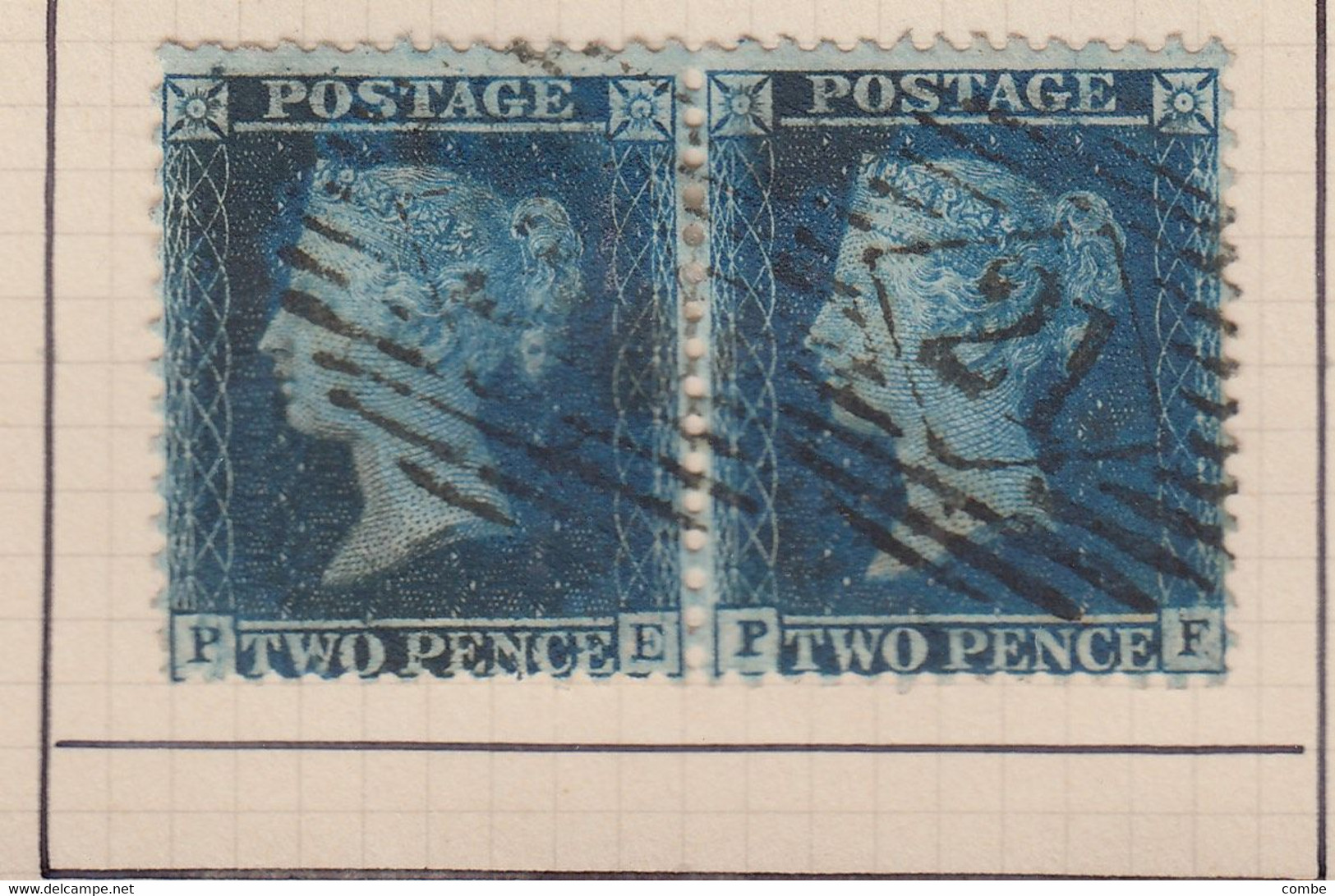 COLLECTION DE TIMBRES VICTORIA. 1 p , 2p. PAIRE. BANDE. PAIR. STRIP x 4 / 6000