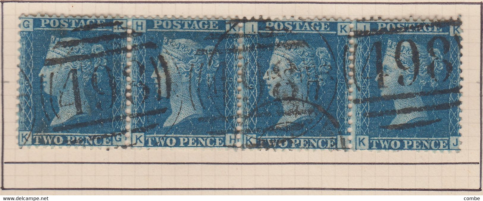 COLLECTION DE TIMBRES VICTORIA. 1 p , 2p. PAIRE. BANDE. PAIR. STRIP x 4 / 6000