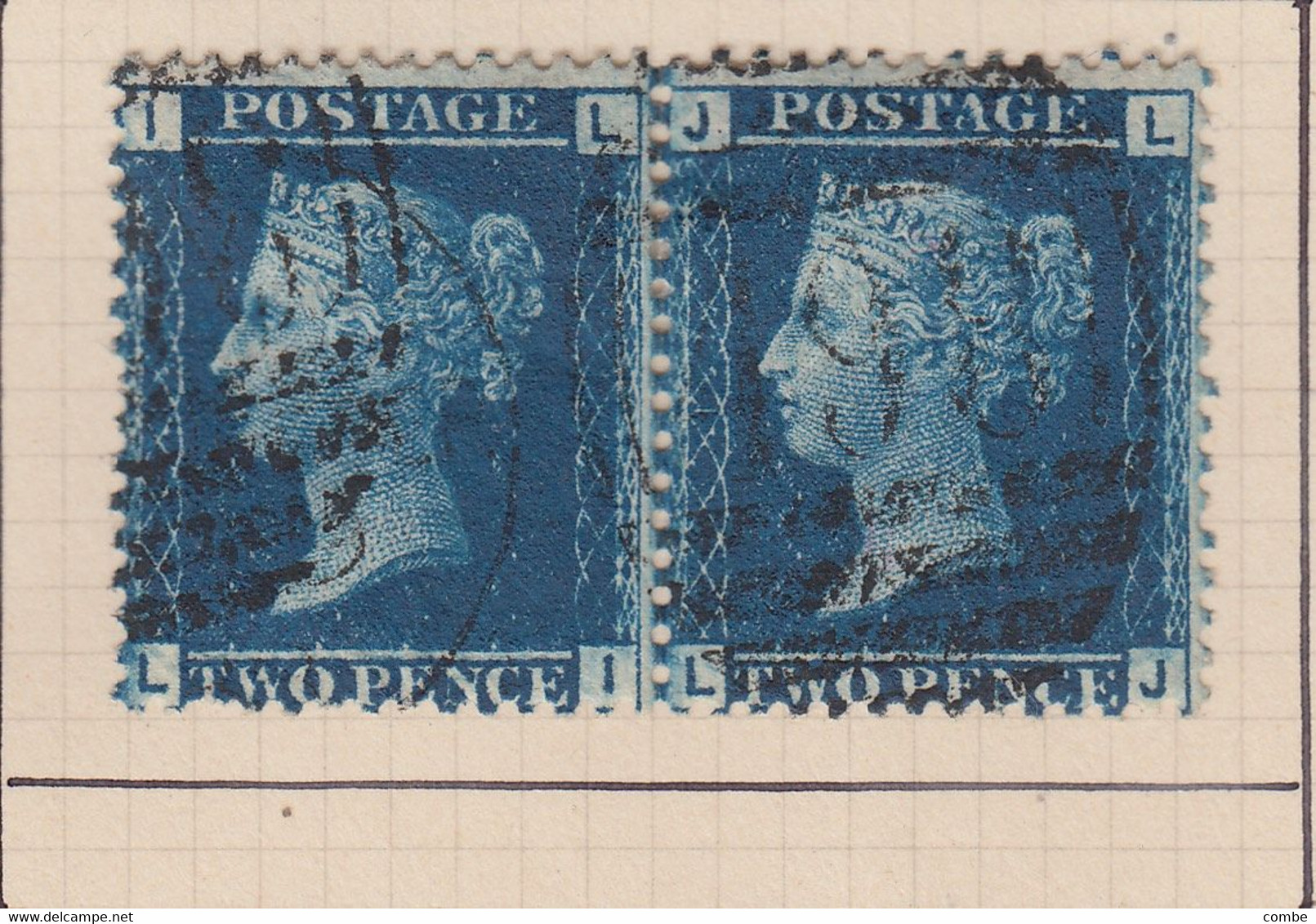 COLLECTION DE TIMBRES VICTORIA. 1 p , 2p. PAIRE. BANDE. PAIR. STRIP x 4 / 6000