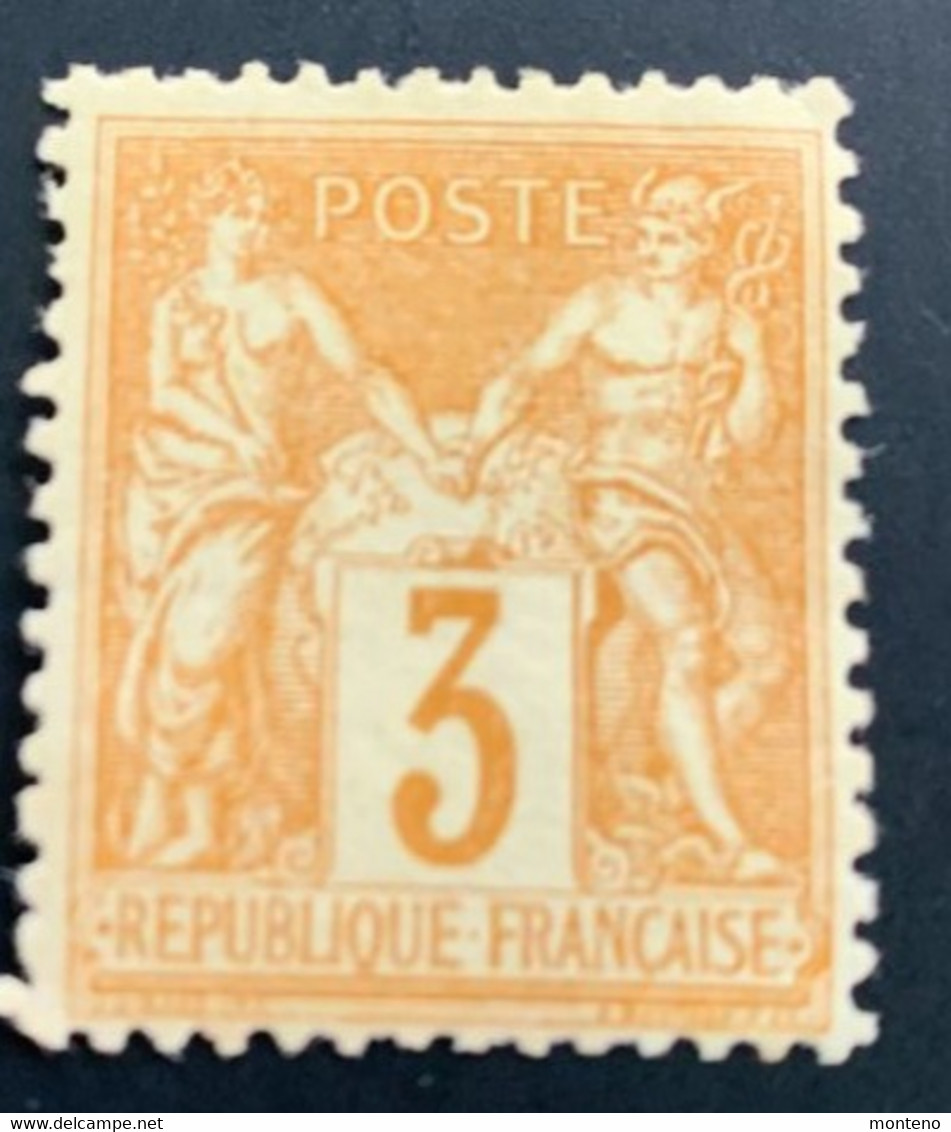 France  1876/98  Y Et T  86 * Neuf Avec Charnière   Mi 70II - 1876-1898 Sage (Type II)