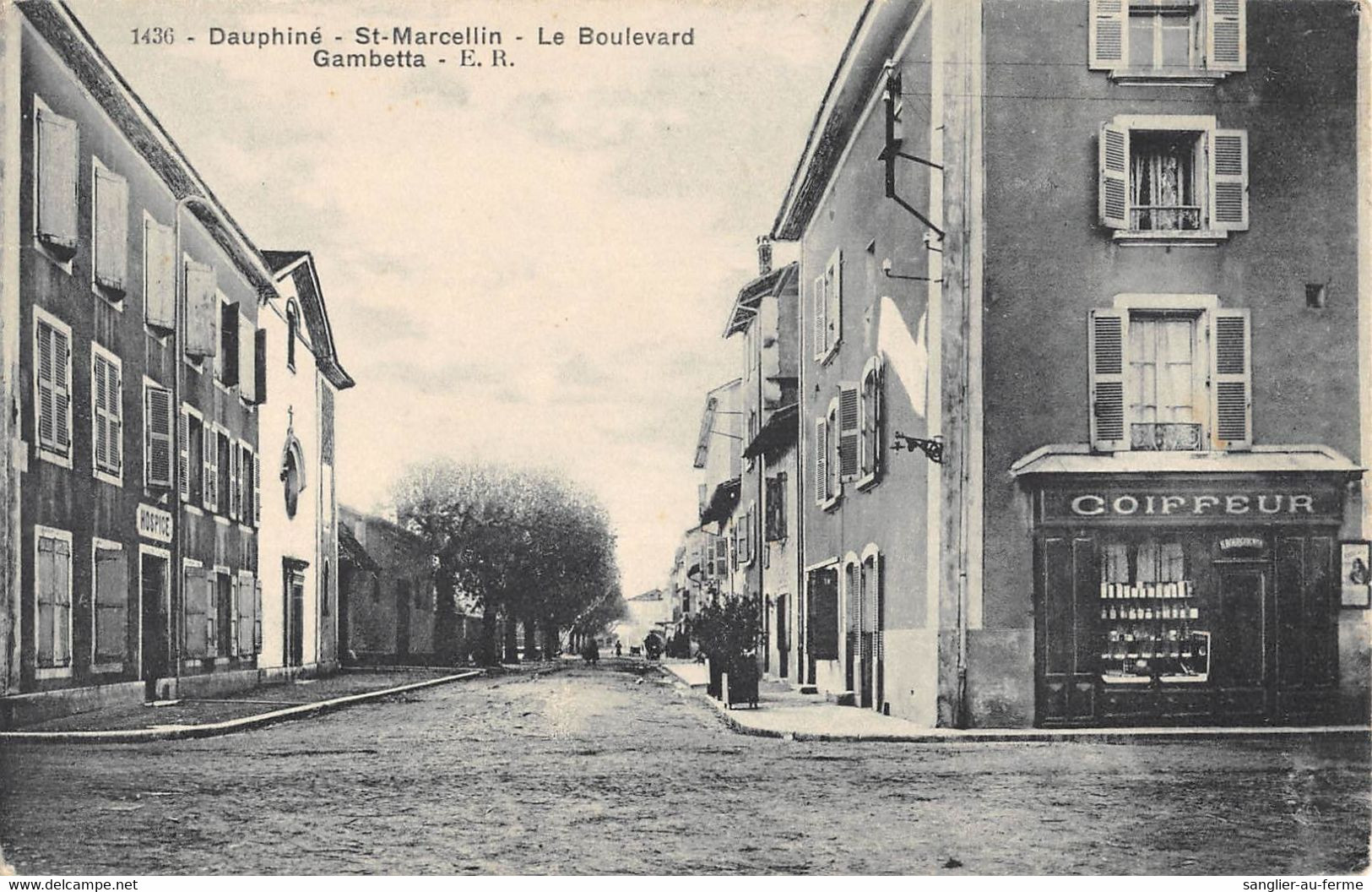 CPA 38 SAINT MARCELLIN BOULEVARD GAMBETTA - Sonstige & Ohne Zuordnung