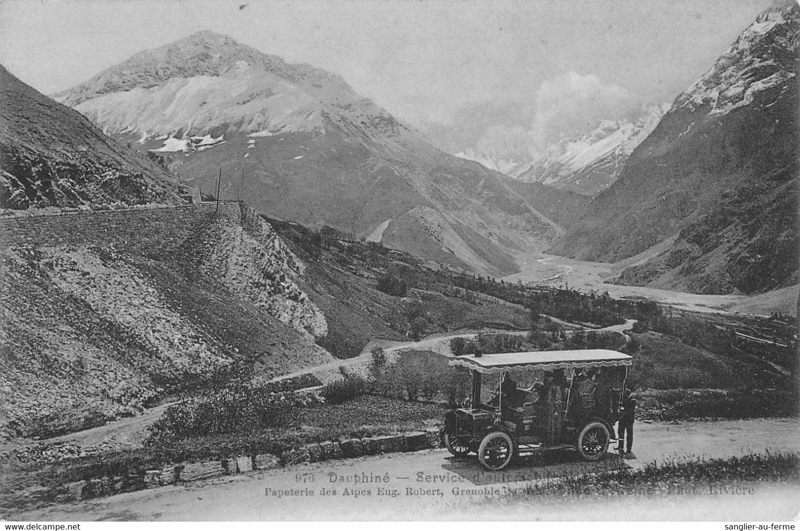 CPA 38 DAUPHINE SERVICE D'AUTOMOBILES DU BOURG D'OISANS - Sonstige & Ohne Zuordnung