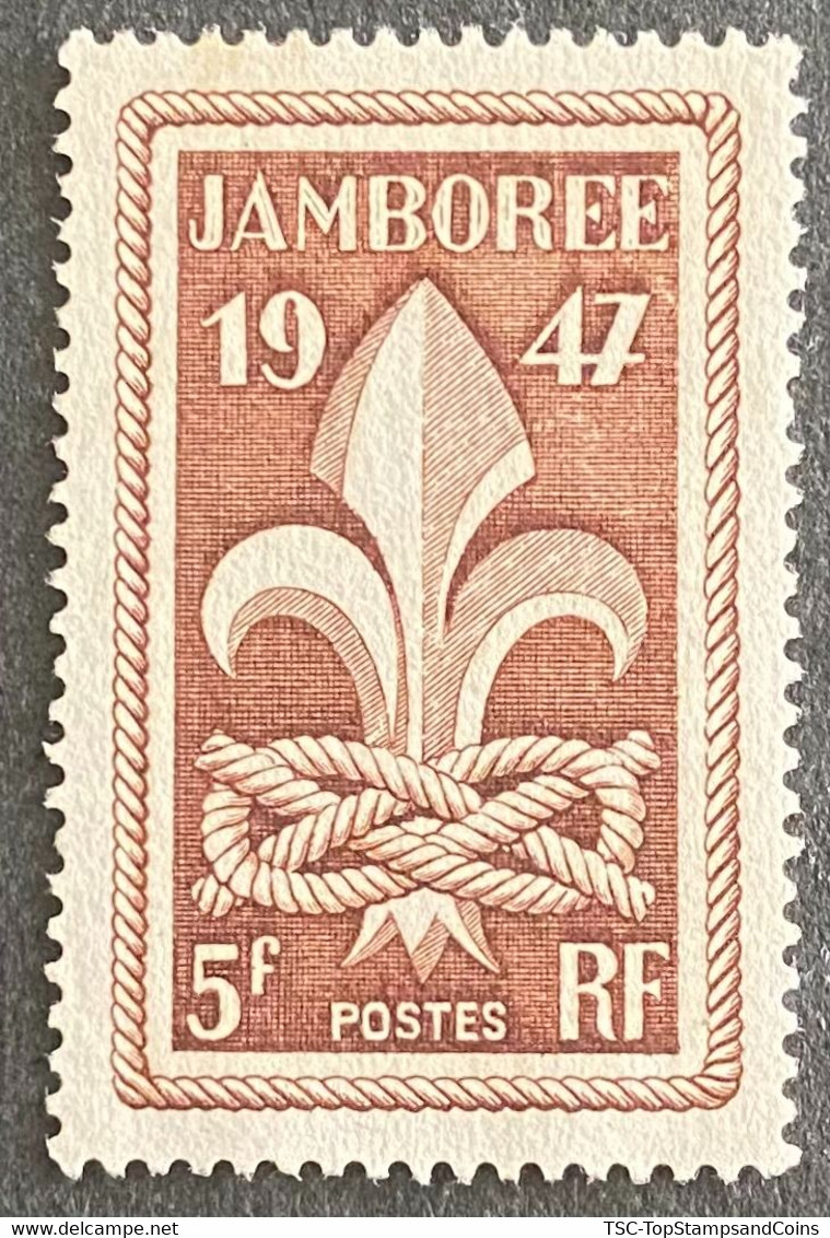 FRA0787MNH - Jamboree Mondial à Moisson - 5 F MNH Stamp W/o Gum - 1947 - France YT 787 - Neufs