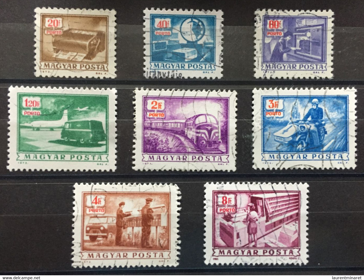 HONGRIE / TIMBRES-TAXE / 1973 - 1985 / N° Y&T : 235-236-237-239-240-241-242-243 - Servizio