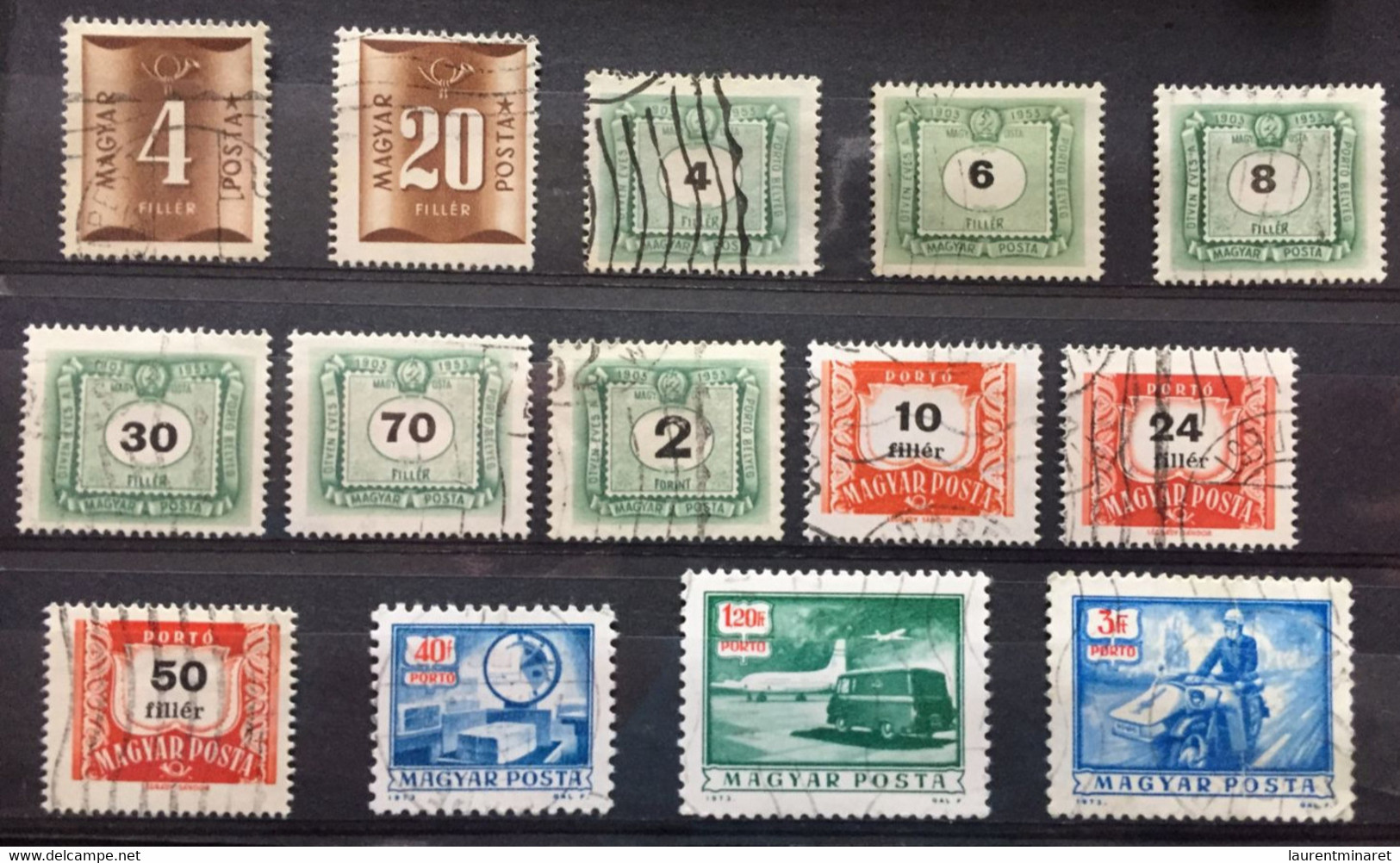 HONGRIE / TIMBRES-TAXE / 1952 - 1973 / 14 Valeurs - Officials