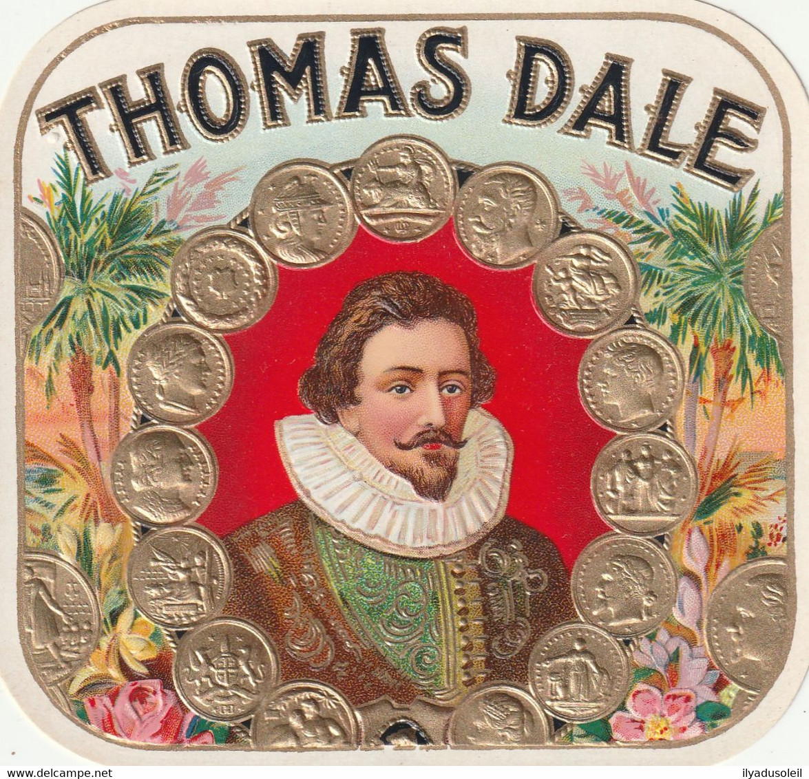 Etiquette Boite Cigare En Relief  " Thomas Dale  " No 1 - Etiketten