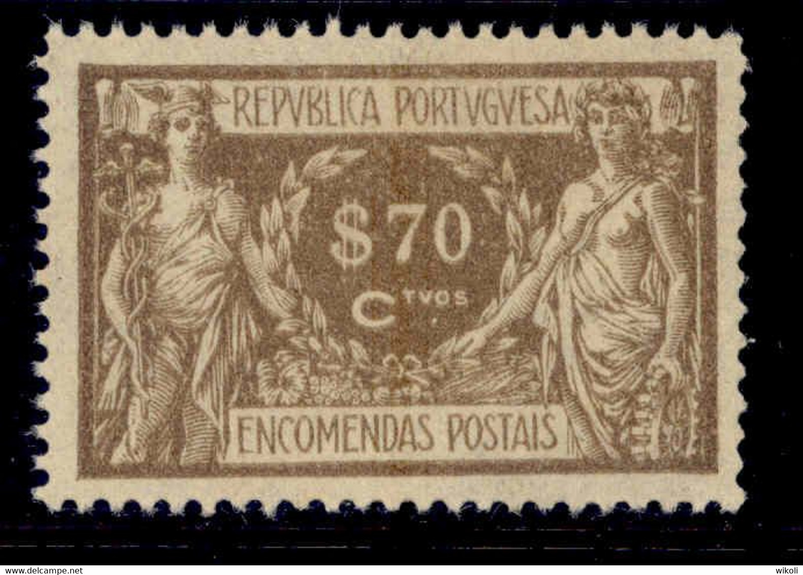 ! ! Portugal - 1920 Parcel Post $70 - Af. EP 09 - MNH - Ungebraucht