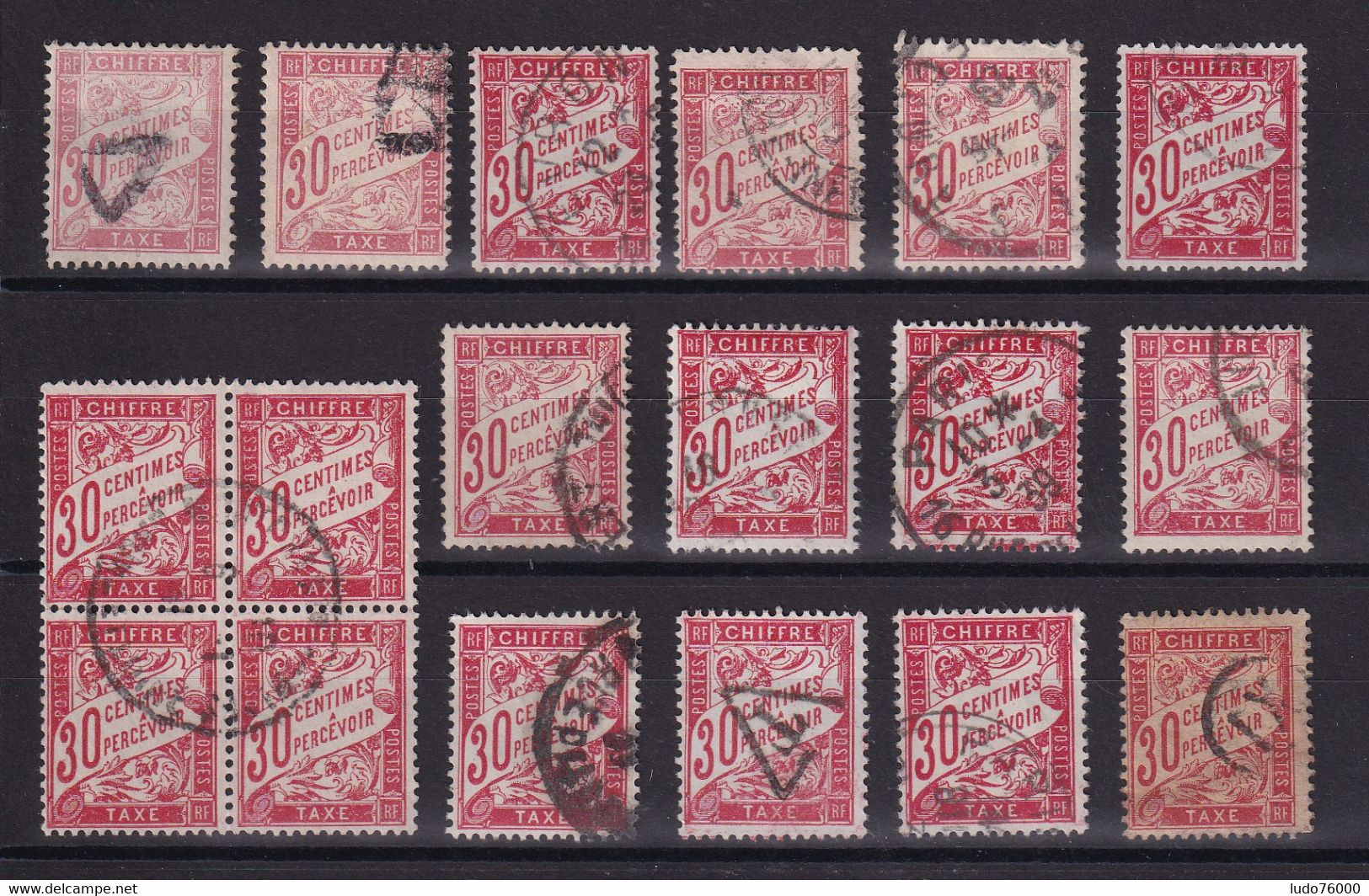D 358 / TAXE / LOT N° 33 OBL - Collections