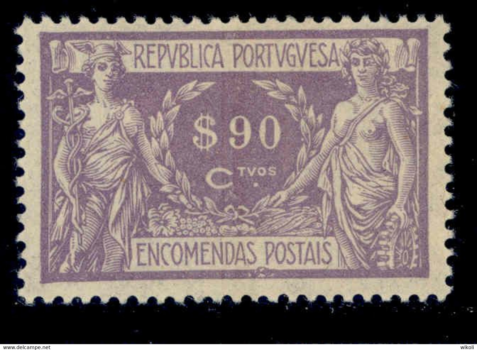 ! ! Portugal - 1920 Parcel Post $90 - Af. EP 11 - MH - Nuevos