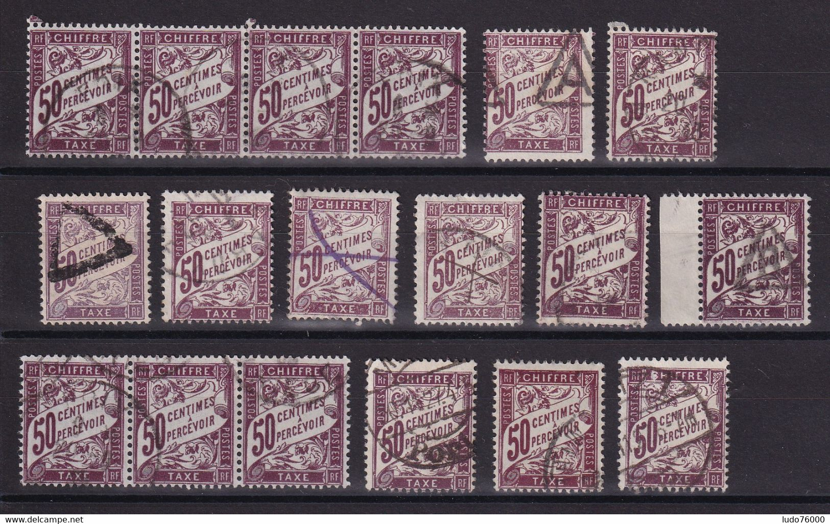 D 358 / TAXE / LOT N° 37 OBL - Collections