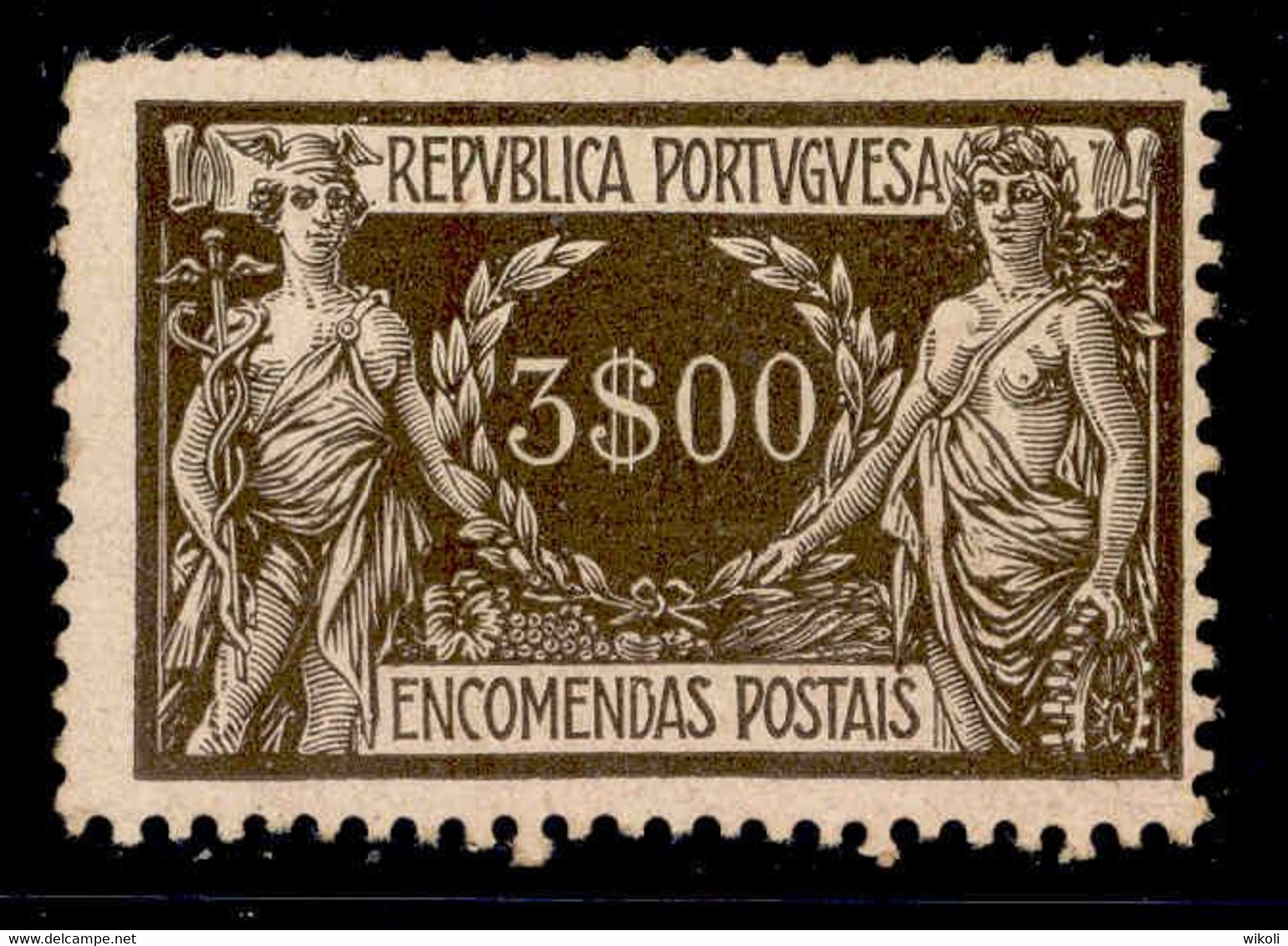 ! ! Portugal - 1920 Parcel Post 3$00 - Af. EP 14 - No Gum - Neufs