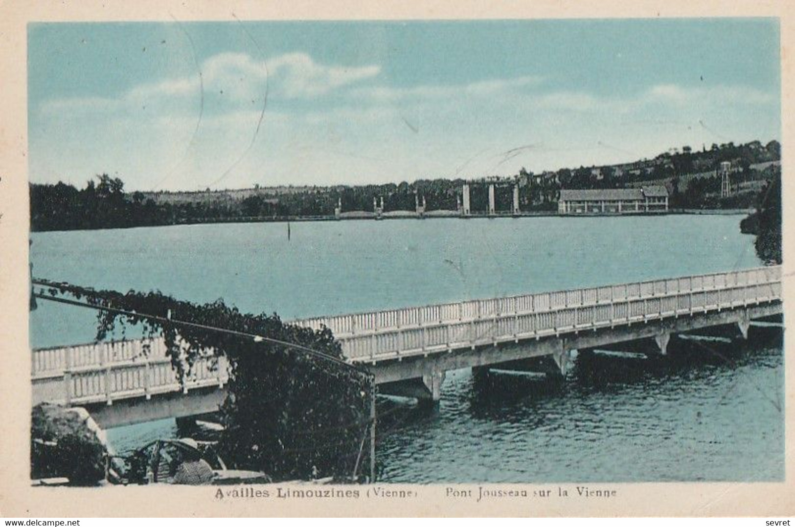 Environs D'AVAILLES-LIMOUSINE. - Pont Jousseau Sur La Vienne. Carte RARE - Availles Limouzine