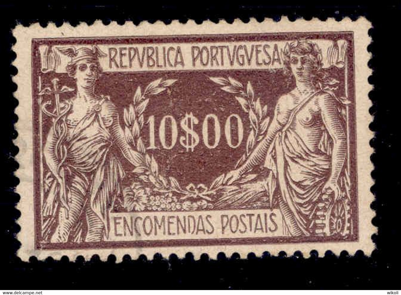 ! ! Portugal - 1920 Parcel Post 10$00 - Af. EP 17 - No Gum - Unused Stamps