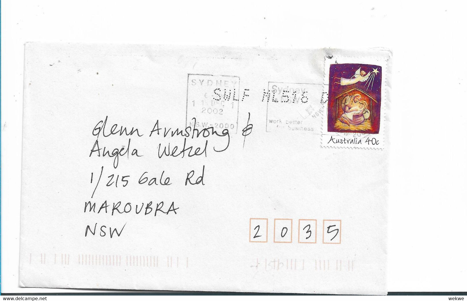 Aus421 / AUSTRALIEN - Weihnachten (Christmas) 2002 - Cartas & Documentos