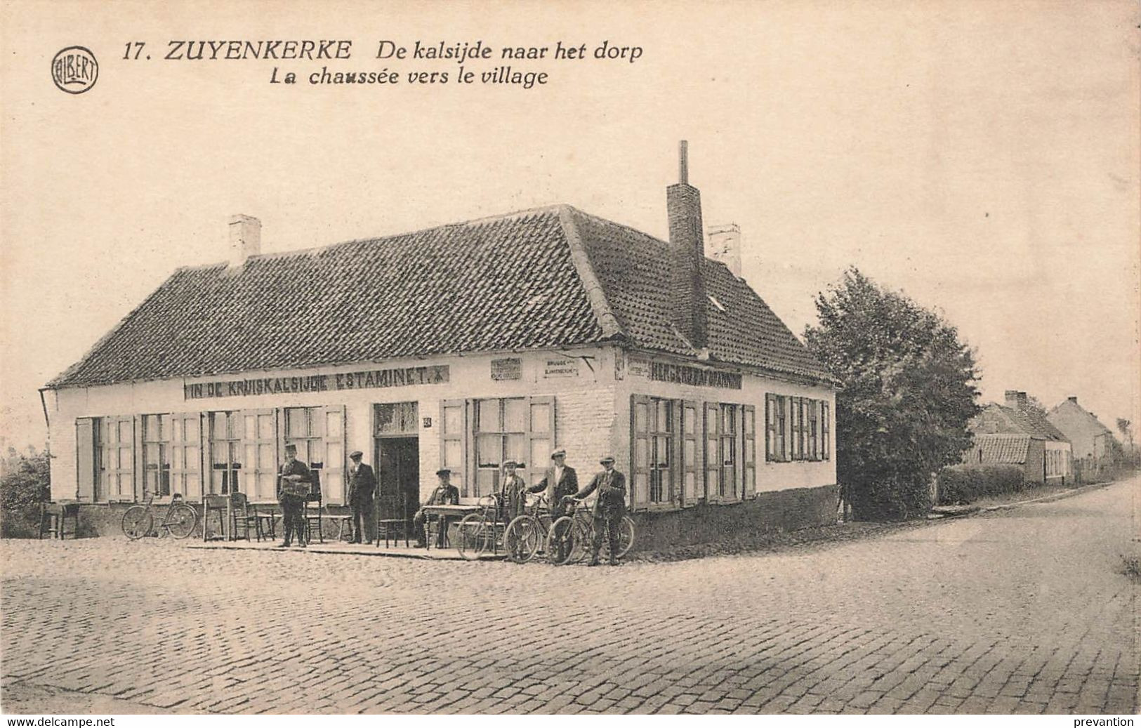 ZUYENKERKE - La Chaussée Vers Le Village - De Kalsijde Naar Het Dorp - ESTAMINET - Zuienkerke