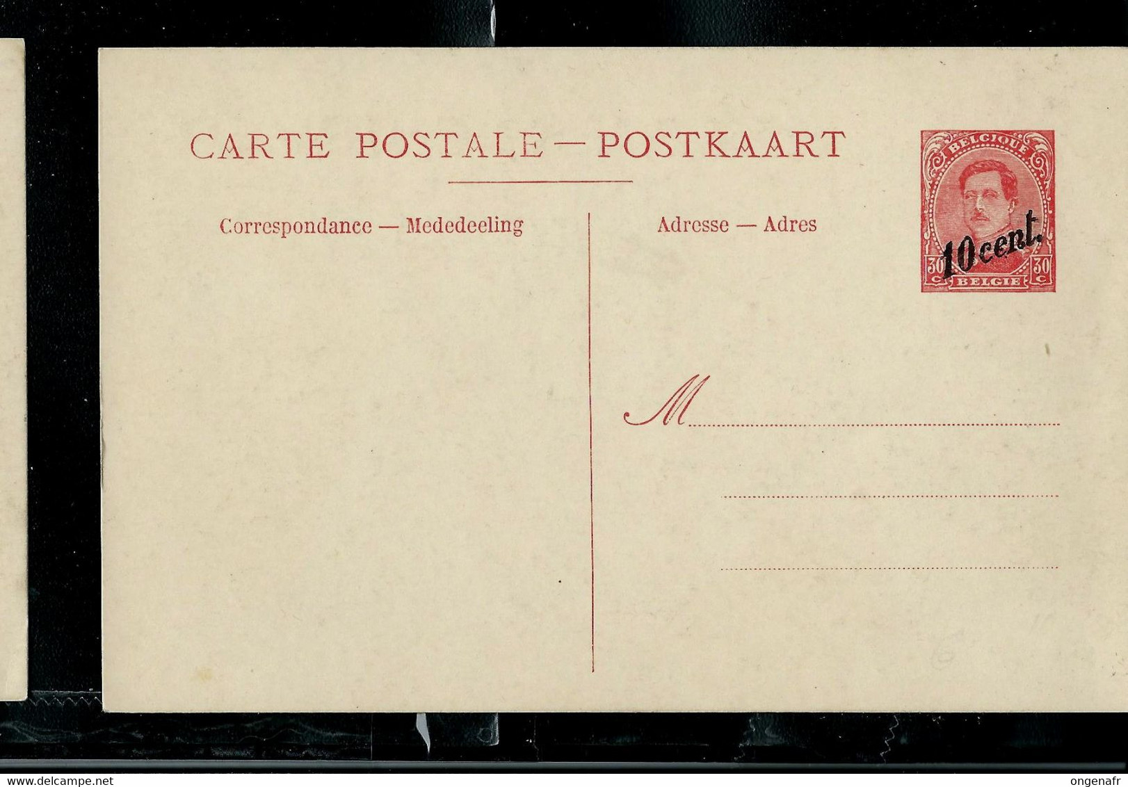 Carte N° 19.b. Paquebots - Neuve - Bootkaarten