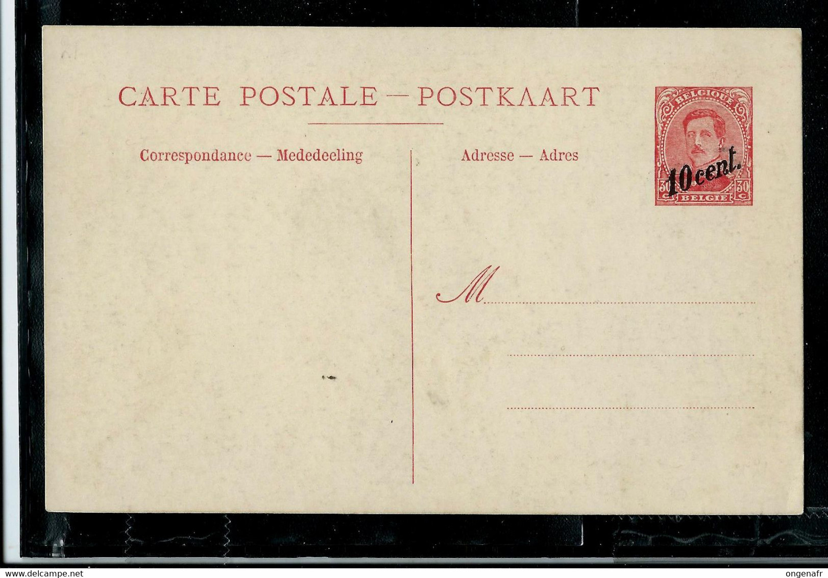 Carte N° 19.b. Paquebots - Neuve - Schiffspost