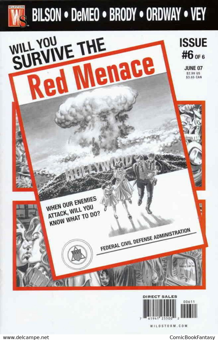 Red Menace #6 2007 WildStorm - NM - Altri Editori